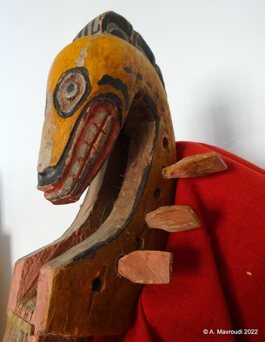 Gambus Lute Lombok Old Hand painted Hand carved Wooden Sasak Indonesia - Picture 7 of 11