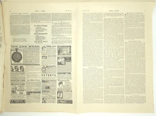 1891 Thomas Nast Devil Pluto Bracchus Slave Engraving Once A Week Newspaper WCTU - Picture 7 of 10