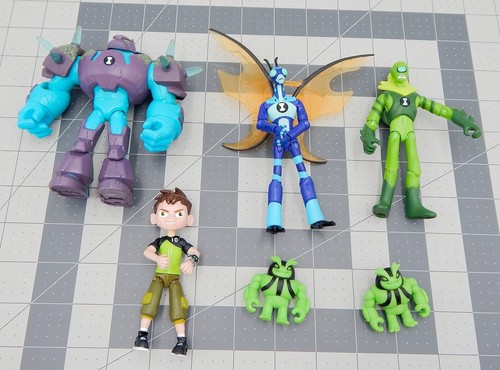 Playmates Bandai Ben 10 Action Figuren Cartoon Network Sumo Shock Rock 6 Stück - Bild 4 von 6