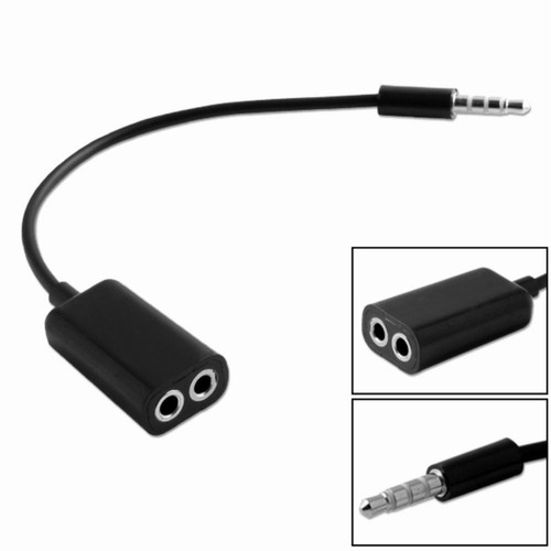 3.5mm 1 to 2 Jack Audio Splitter Cable for iPad iPhone iPod etc Share Headphones - Afbeelding 1 van 1