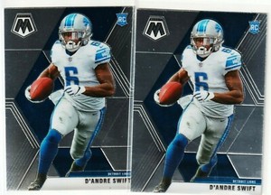 2020 PANINI MOSAIC D'ANDRE SWIFT RC #215 DETROIT LIONS ROOKIE GEORGIA
