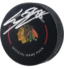 Connor Bedard Chicago Blackhawk Autographed Fanatics Authentic Official Game Puc