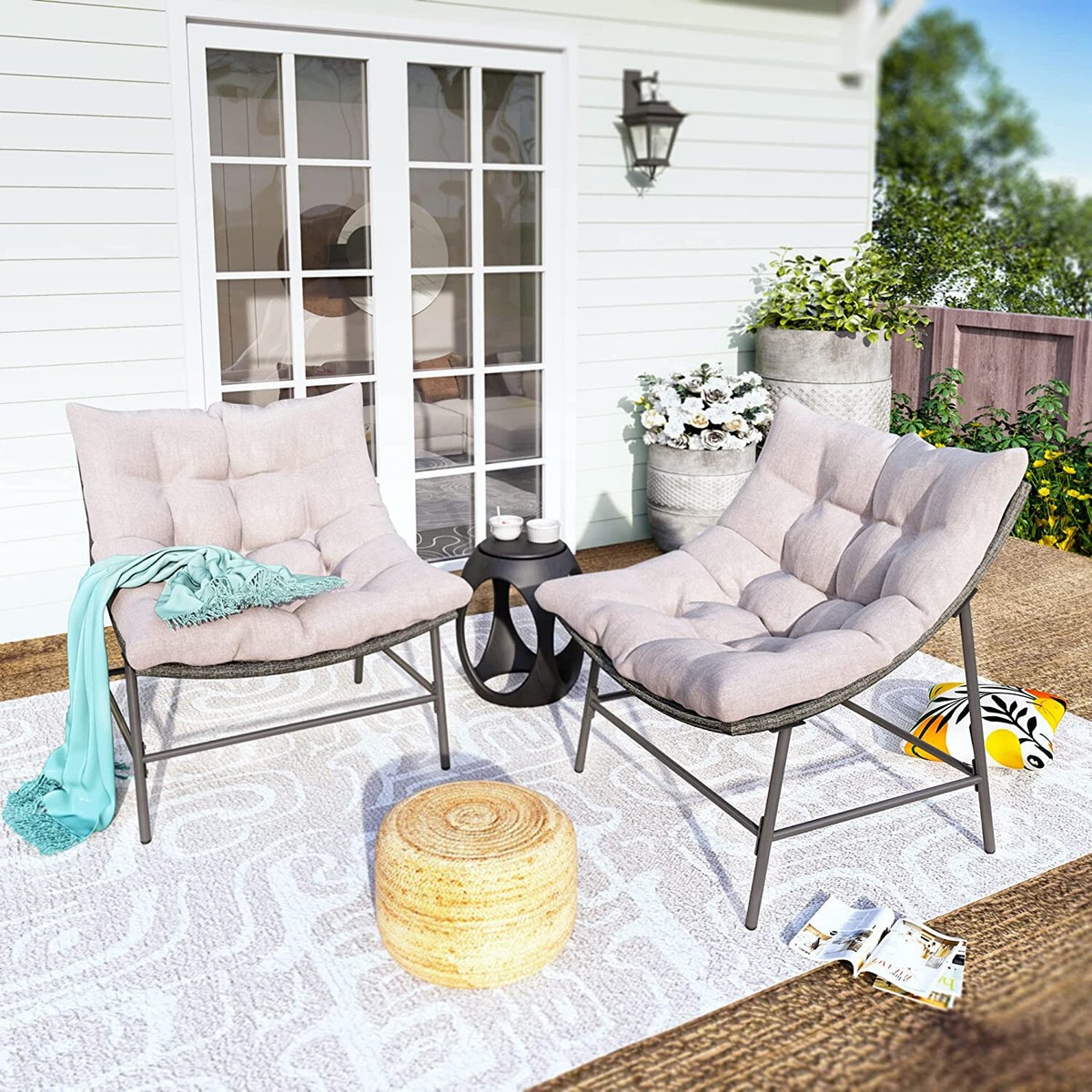Oversized outdoor patio chairs hot sale