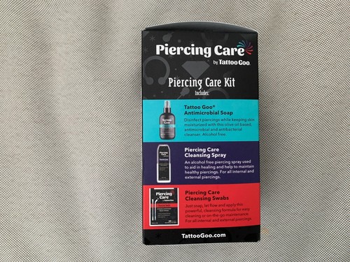 TATTOO GOO PIERCING CARE KIT - AFTERCARE & MAINTENANCE SOAP SPRAY CLEANSER SWABS - Picture 3 of 4
