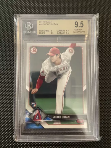 2018 bowman shohei ohtani BGS 9.5 Gem Mint ROOKIE #49
