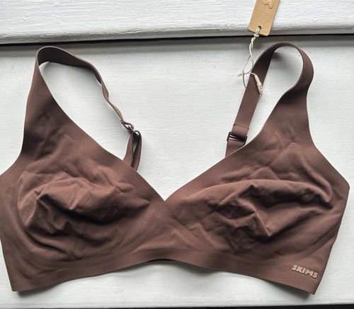 Skims Naked Plunge Bra Cocoa Size S - Picture 5 of 8