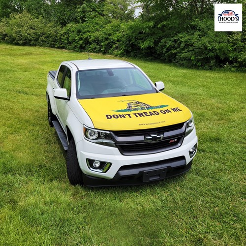 Don't Tread On Me Car Hood Flag Cover Universal Size Polyester Bonnet DTOM USA - Picture 5 of 11