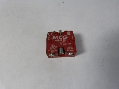 MCG MB2BE102 Contact Block 2NC 10A 240V USED