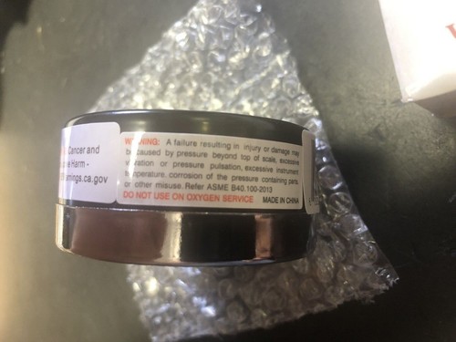 Winters 0-160 PSI / KPA Air / Water Gauge 2.5" Dial 1/4 MNPT Part # PEM215 - Picture 4 of 6