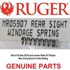 RUGER Rear Sight Windage Spring Mark 1 2 3 4 & 22/45 & LITE MK II III IV