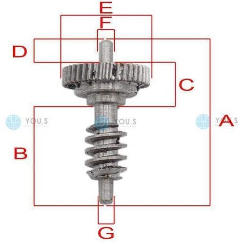 1x Exterior Mirror Foldable Engine Repair Cog Screw for BMW 7er (E38) (E65) - Picture 2 of 2
