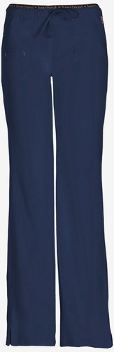 Navy Blue HeartSoul Scrubs Heart Breaker Low Rise Drawstring Pant 20110 NAYH - Picture 2 of 3
