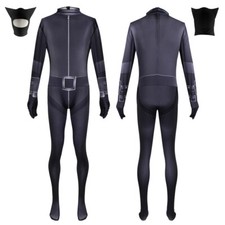 2022 The Batman Catwoman Hood Jumpsuit Cosplay Superhero Adult Bodysuit Zentai