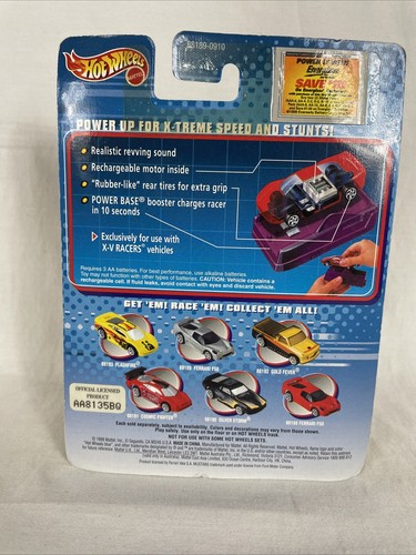RARE Hot Wheels Mattel Motorized X-V Racers SILVER FERRARI F50 NIP 1999 - Picture 3 of 8