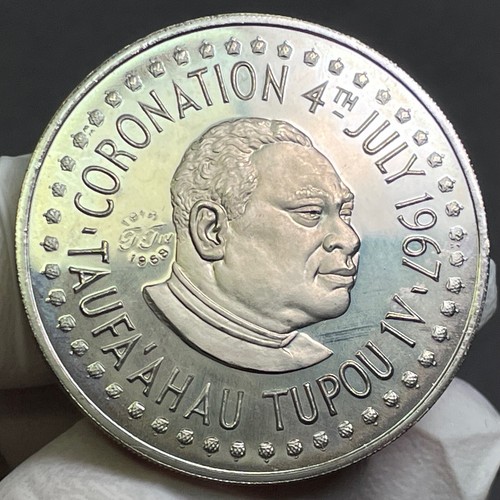 🇹🇴 Tonga Proof Set 4 in ORIGINAL Tonga Treasury Box CORONATION GEM PROOF UNC - Picture 7 of 11