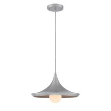 Lite Source Landis 1 Light Pendant, Silver, Silver - LS-19602SILV