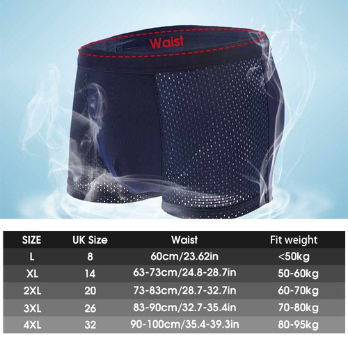 4× Ultra-Thin Mens Shorts Breathable Ice Silk Mesh Boxer Briefs Summer Underwear - Picture 17 of 18