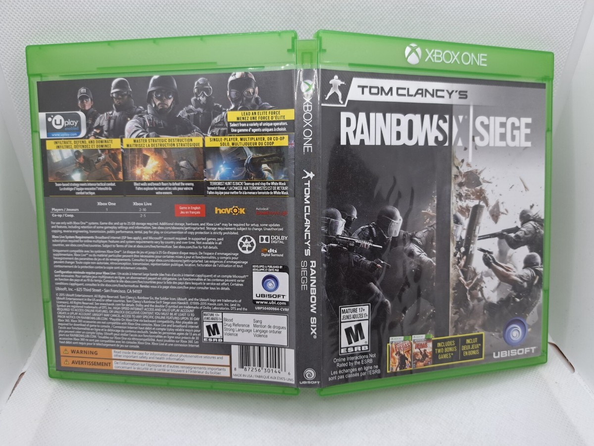 Rainbow Six Siege Xbox One - Disc like new! | eBay