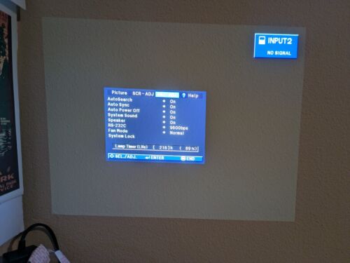 Sharp Notevision XR-10X-L 89% lamp life remaining, 216 hours lamp timer - Picture 7 of 7