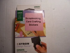 Xyron Design Runner Green  Ink Print Cartridge Sealed NEW