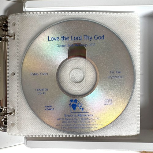 Ephrata Ministries Thou Shalt Love The Lord Thy God Audiobook 14 CD Set Yoder - Imagen 4 de 12