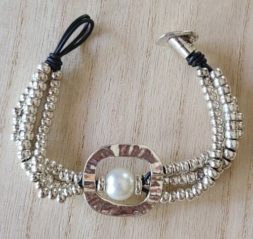 WISDOM - Uno de 50 "style" Bracelet - Silver plated with Faux Pearl - Picture 4 of 13