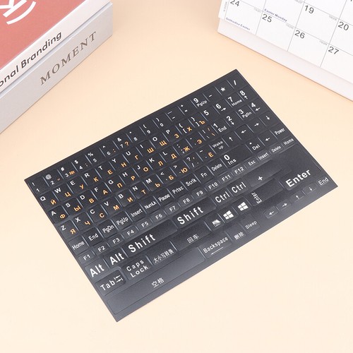 Full Size Russian Keyboard Stickers Letter Alphabet Layout Sticker Key Stickers - 第 4/13 張圖片