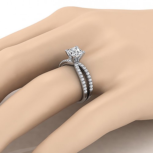 Gorgeous Ring Women 925 Silver,Rose Gold,Gold Cubic Zircon Ring Sz 6-10 - Picture 7 of 13