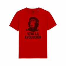 Maglietta Viva La Evolucion Maglia Scimmia Che Guevara Monkey Evolution T-Shirt