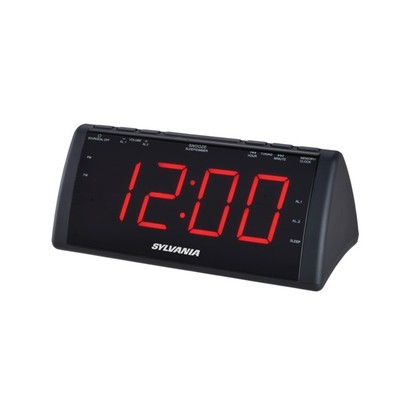 SYLVANIA(R) SCR1808 SYLVANIA 1.8-Inch Screen USB Clock Radio