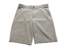 Old Navy Boys Built-In Flex Poly Straight Uniform Shorts Beige Kids Size: 16 