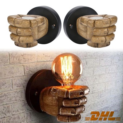 Retro Antik LOFT Industriel E27 Faust Wandleuchte Wandlampe Wand lampe Licht DE Retro Antik LOFT Industriel E27 Faust Wandleuchte Wandlampe Wand lampe Licht DE