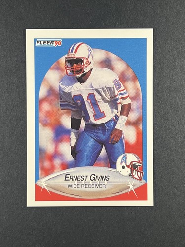 Drew Hill, Ernest Givens 2 Card Lot 1990 Fleer #127, #130 Houston Oilers - Picture 2 of 5