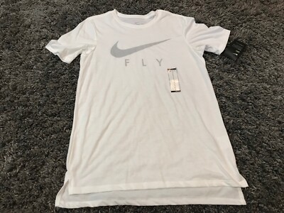 white and silver nike shirt 