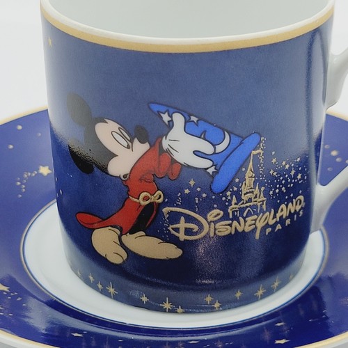 Sorcerer MICKEY Disneyland PARIS Fantasia Artoria Limoges Mini Tea Cup & Saucer - Picture 11 of 22