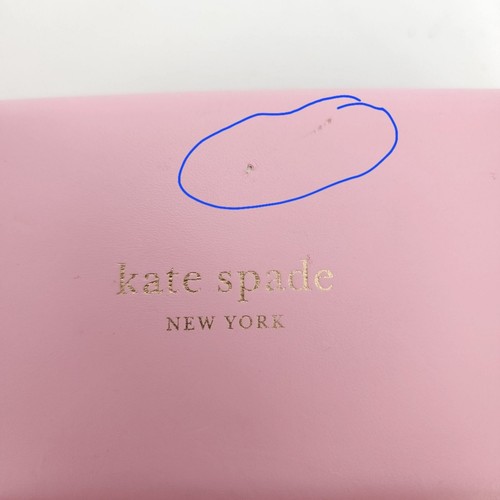 Kate Spade Empty Sunglasses Case Pink Green GUC 6.25" - Picture 4 of 4
