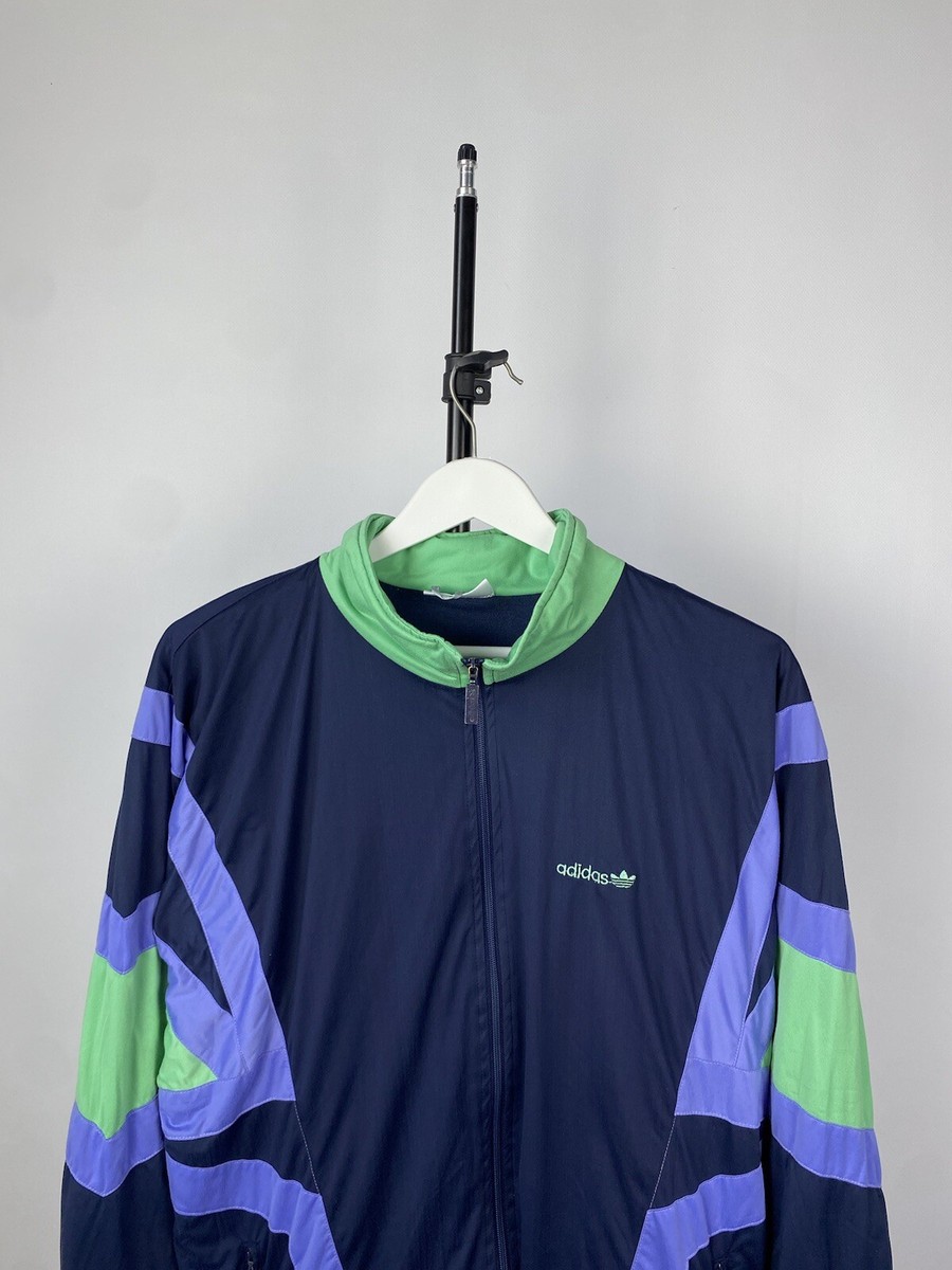 Vintage 90s Adidas Track Full Zip Y2K Jacket Men's L Size | eBay
