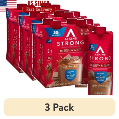 High Protein Milk Chocolate Shake 30g Protein 4 Count Keto Low Carb Fiber New