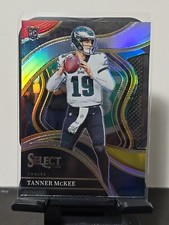 2023 Select Tanner McKee Red Yellow Club Level RC DIE-CUT # 218 EAGLES 