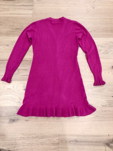 Salvatore Ferragamo Wool/cotton Blend Size XS-S Fuchsia Pink Knit Cardigan - Picture 6 of 6
