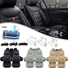 Pu Leather Suv Truck Car 5 Seat Covers Front Rear Full Set For Chevrolet Chevy