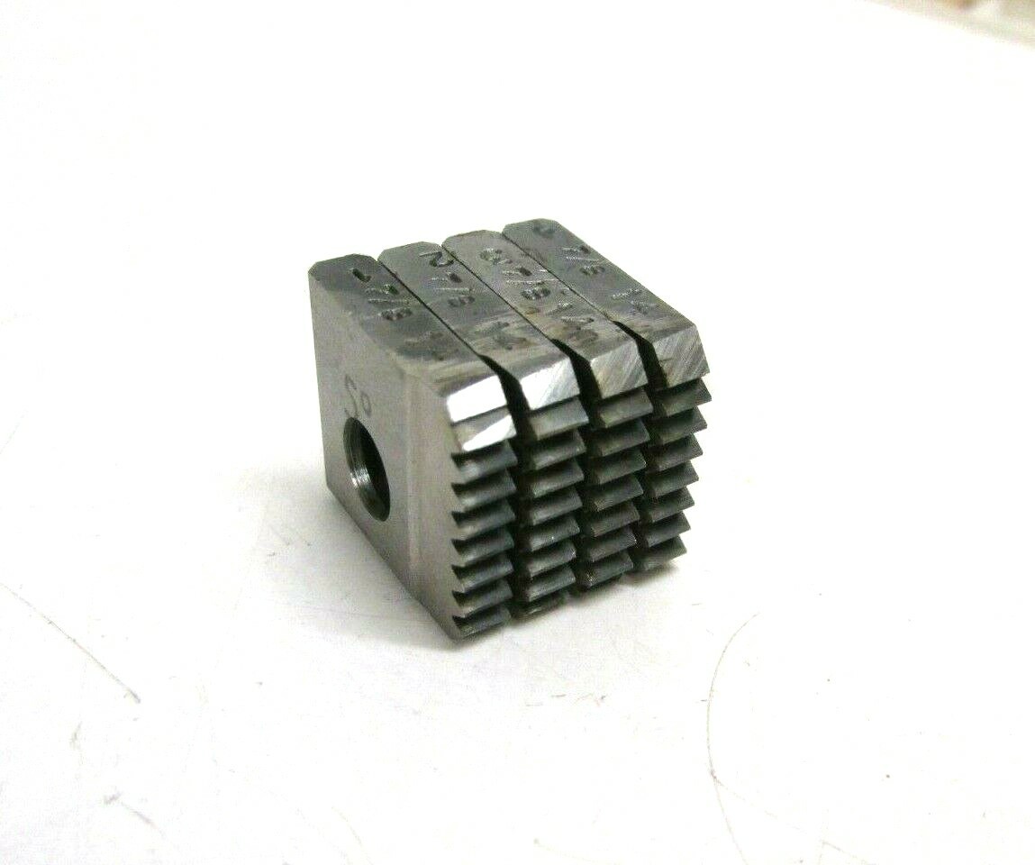 (4) CLEVELAND INSERT CHASERS SER. 100, S 7/8-14 RH, 5º HOOK 40º CHAMFER ...