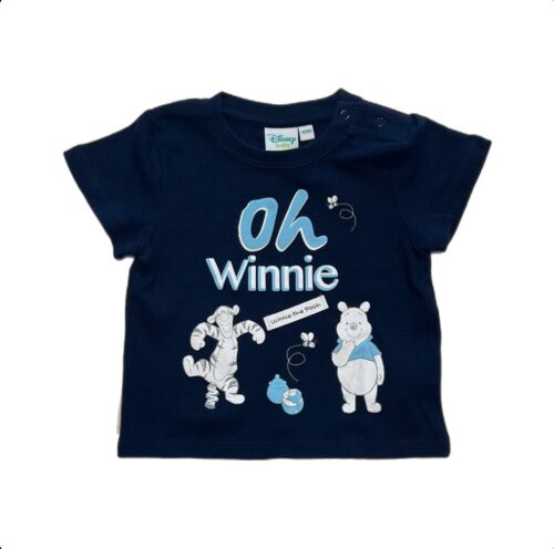 Baby T-Shirt Winnie The Pooh Doppelpack Puh Weiß Dunkelblau 62/68 - Bild 3 von 3