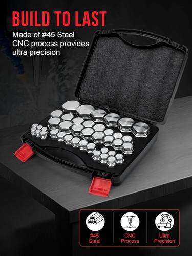 80-tlg. DIN Light Duty Cap & Plug Sortiment Hydraulik Adapter Montagesatz Set, G - Bild 3 von 6