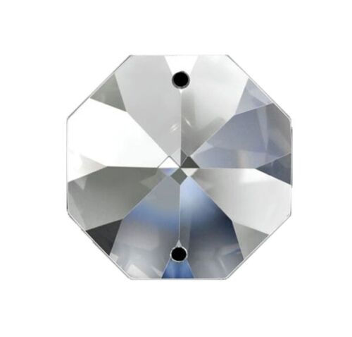 Asfour Octagon crystal Beads -Box of 180 - (2-Hole) 30MM Suncatcher prisms #1080 - Picture 4 of 16