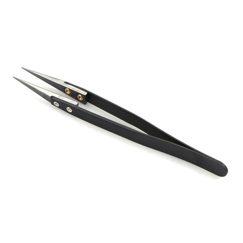Anti-Static Tweezers ESD Electronic Wire Interchangeable Head Ceramic Repair - Zdjęcie 10 z 10