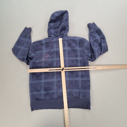 Hurley Sweater Boys Large Blue Hooded Full Zip Lightweight Beach Surf Youth Kids - Picture 3 of 9