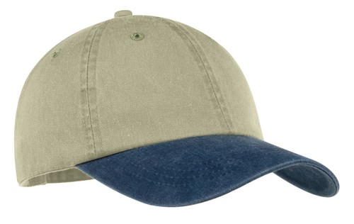 Port & Company CP83 Adults 100% Cotton Twill Two Tone Pigment Dyed Cap - Picture 6 of 8