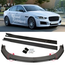 Für Jaguar XE XF XJ Coupe Frontlippe Spoilerschwert + Seitenschweller Kohlefaser