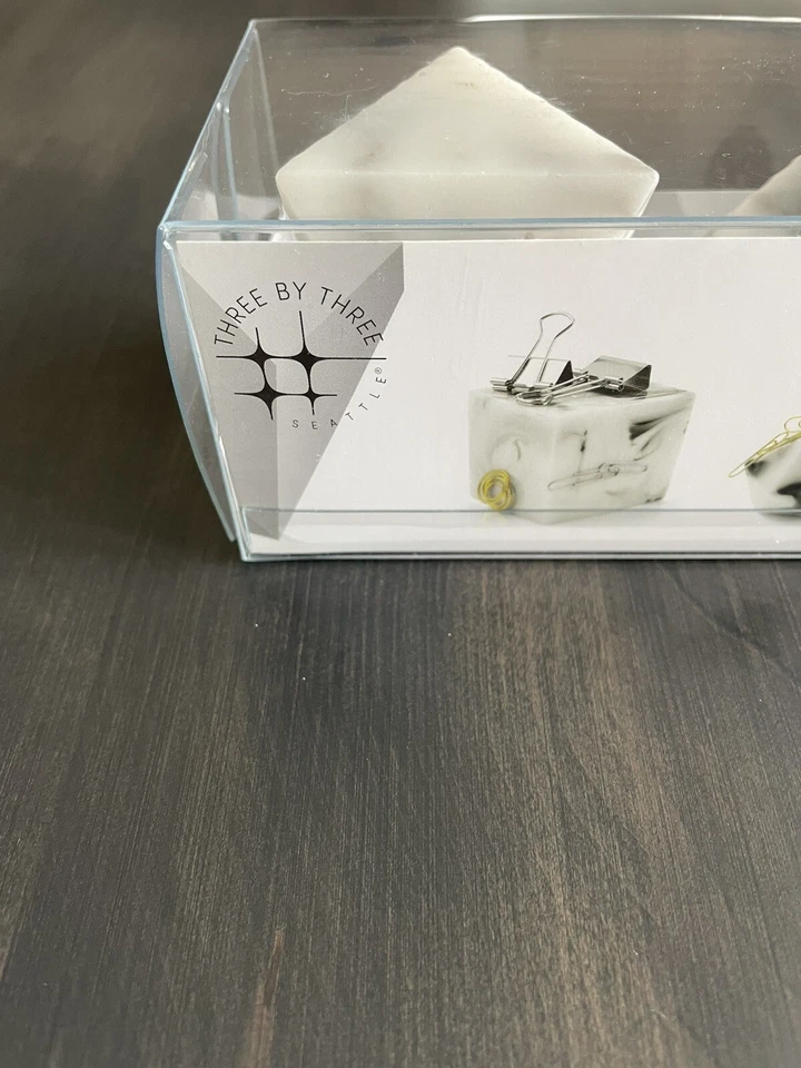 Three By Three Seattle Polyhedra Objects Magnetic Marble Series Trio NEW In Box - Image 4 of 4